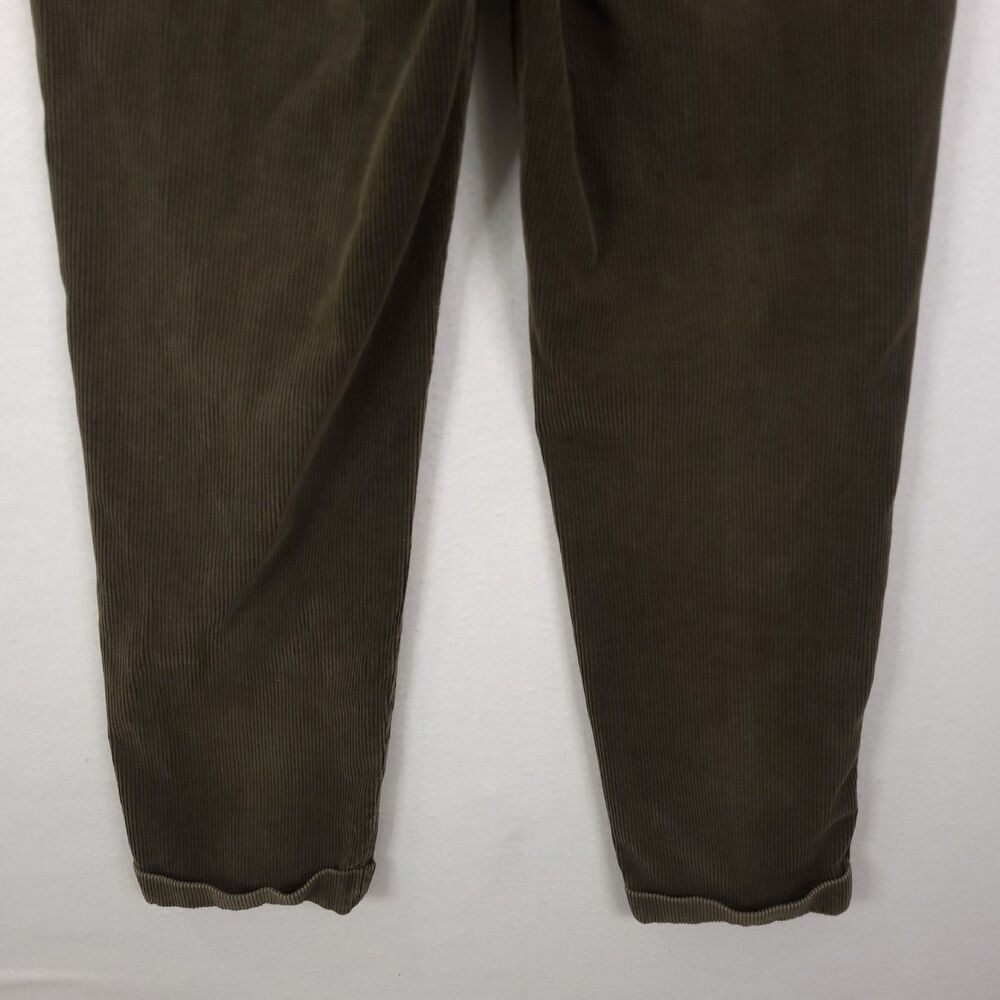 Vintage Gap Corduroy Pants Mens Size 36x34 Olive Green Pleated Relaxed Baggy Y2K - Picture 9 of 13